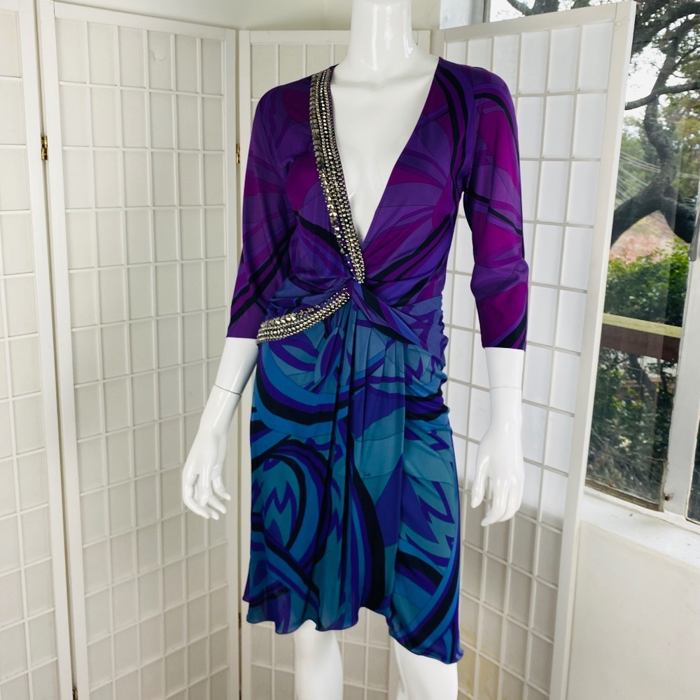 Emilio Pucci, Italy, Multi Color Printed Beaded J… - image 6